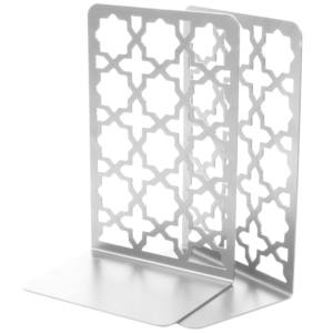 Porte-livres en métal noir et blanc moderne avec une élégante étoile décorative conçue pour le bureau et un style élégant pour la table - Product Image 4