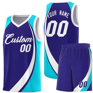 Camiseta de baloncesto ligera y transpirable personalizada, kits de entrenamiento personalizados, conjunto de uniformes de equipo con nombre y número impresos, conjunto completo para hombre/niño - Product Image 1
