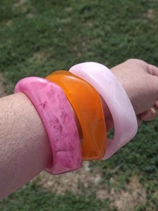 Bracelets et joncs en résine pour femmes, nouvelle collection, bijoux de style ange pour les fêtes et les mariages, haute qualité - Product Image 6