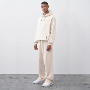 OEM Streetwear Combinaisons de survêtement délavées à l'acide pulls à capuche Ensemble de survêtement et sweat à capuche évasés vintage pour hommes - Product Image 4