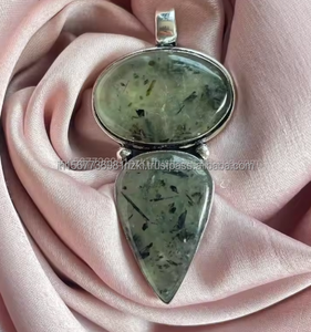 Best Selling Prehnite Silver Fine Work Pendant <b>Gift</b> For Women Birthday Anniversary <b>Gift</b> Silver Next <b>Day</b> Dispatch - Product Image 6