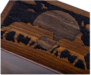 Handmade Wooden Urn <b>Box</b> Engraved Guitar Urn for Human Dogs and Cats Ashes, Wooden Urn <b>Box</b> for Dogs Cats Ashes Handmade by AYAANS - Product Image 5