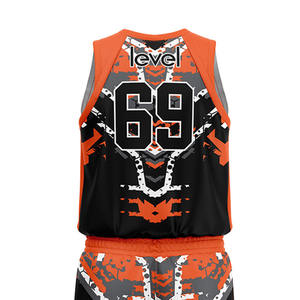 Offre Spéciale nouveau Design basket-ball uniforme ensemble Logo personnalisé 100% Polyester unisexe adulte respirant usine directe meilleure qualité - Product Image 4