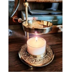 Porte-encens en laiton brûleur plus chaud brûleur de parfum de maison encens essentiel plaqué or Oud Bukhoor brûleur fait à la main - Product Image 3