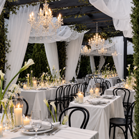 Décorations de table de mariage personnalisées de haute qualité, centres de table floraux, draperies en tissu, décorations de mariage
