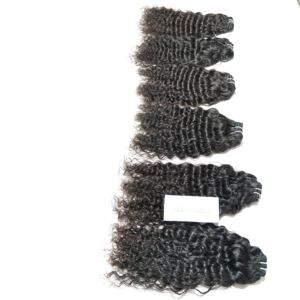 Meilleur prix qualité supérieure trame Remy couleur naturelle cuticule vierge alignée vietnamien vente en gros bouclés faisceaux noirs de cheveux humains - Product Image 2