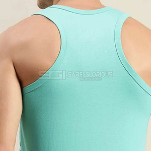 <b>Men's</b> Custom Gym Fitness Tank Top Sleeveless Striped Print Racerback <b>Stringer</b> Muscle Fit Cotton Sportswear <b>Vest</b> - Product Image 5