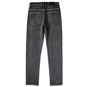 สตรีทแวร์ของผู้ชายกางเกงยีนส์ผ้าเดนิมซักด้วยหินแบบตรงใส่ในฤดูร้อนทรงแครอทพอดีตัวดีไซน์ล่าสุด - Product Image 2