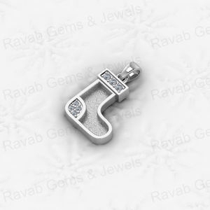 Colgante de zapato de comando de Plata de Ley 925, collar de montaje semi de 14x22mm, hallazgos de joyería con ajuste de cenizas de resina - Product Image 5