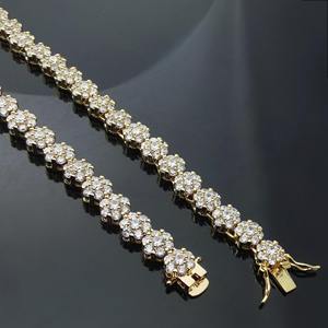 RB Gems Personnalisé 925 Sterling Silver VVS Moissanite Gemstone Fine Charm Bracelet Élégant Hip Hop STAR Iced Cuban Link Chain Unique - Product Image 4