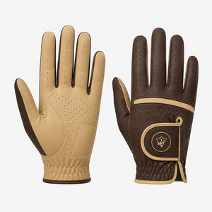 Gants de golf pour hommes en cuir, doux, respirants, confortables, avec sangle réglable, antidérapants, pour la conduite et l'entraînement - Product Image 1