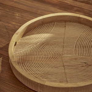 Plateau de rangement moderne en bois - Product Image 5