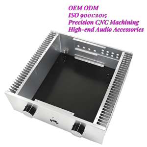 418*430*200mm Groot Koelpaneel Geanodiseerd T5 T6 AL Aluminium Versterker Chassis CNC <span class=keywords><strong>Audio</strong></span> Behuizing 5000W IP67 - Product Image 3