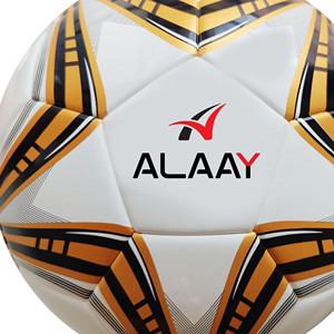 Alaay Fabrication professionnelle Ballon de football de sport personnalisé Ballon de football en cuir PU souple à liaison thermique Vente en gros - Product Image 5