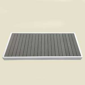 Tapis de bain en bois naturel Icegalax, antidérapant, rayé, facile à nettoyer, pour intérieur, extérieur, bain froid, bassin, spa, piscine - Product Image 4