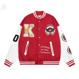 Chaqueta Varsity Casual para Hombre, Estilo Universitario, con Cuello Alto, Talla Personalizada, para Invierno, Venta al Por Mayor - Product Image 3