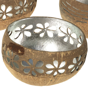 การออกแบบใหม่ล่าสุดในแบบฉบับแกะสลักกะลามะพร้าวชามเงินภายในแนวโน้มร้อนทำในเวียดนาม - Product Image 2