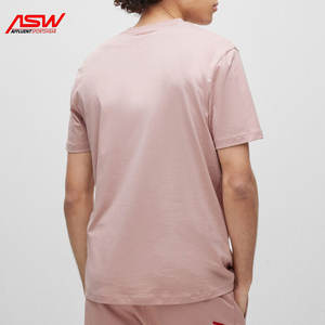 2024 Unique Fashion Plus Size <b>Pink</b> Color <b>Men</b> Embroidery T-<b>Shirt</b> Street Wear Printing Logo Different Sizes Embroidery T-<b>Shirt</b> - Product Image 6