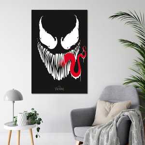 Poster au design minimaliste Marvel Comics - Visage de Venom - Product Image 1