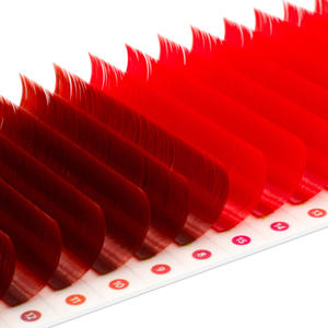 Plateaux de cils mixtes, cils russes volumineux colorés dynamiques, 0,03 0,05 0,07, cils individuels colorés dynamiques, vente en gros - Product Image 6