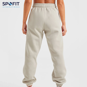 Pantalons de survêtement de sport en coton 100% pour femmes, style streetwear d'hiver, ample, surdimensionné, jambes larges, vente en gros - Product Image 2
