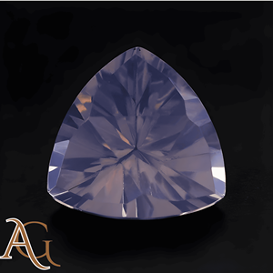 Quartz améthyste lavande naturel, concave, gravé au laser, pierre précieuse brute pour la fabrication de bijoux, violet - Product Image 2