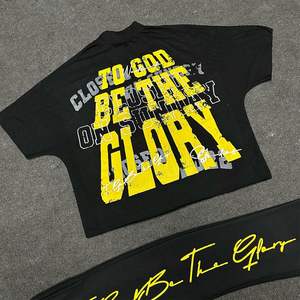 Conjunto de camiseta y pantalón con estampado personalizado Sun Faded con camiseta de calidad, conjuntos informales de 2 piezas - Product Image 3