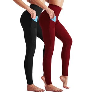 Lot de 5 leggings super doux grande taille pour femme, contrôle du ventre taille haute sans voir à travers les pantalons de course de yoga d'entraînement Leggings - Product Image 1