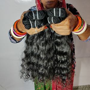 100% Remy Natural Loose Deep Wave Virgin Cuticle Aligned Wholesale Vendor Curly <b>Black</b> Bundle Vietnamese Human <b>Hair</b> <b>Extensions</b> - Product Image 5