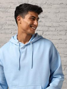 Sudadera con Capucha Térmica de Algodón 100% para Hombre, Estilo Holgado, Hombros Caídos, con Logotipo Personalizado, Resistente al Viento - Product Image 6