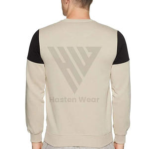 Streetwear Long Sleeve Crew Neck <b>Sweatshirt</b> For Solid Printed Logo <b>Fleece</b> 100% Cotton Casual Wear <b>Sweatshirts</b> - Product Image 2