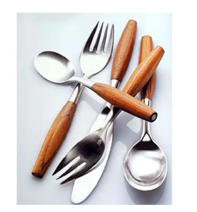 Couverts en métal à poignée design en résine multicolore Ensemble de couverts de maison d'hôtel Acier inoxydable 304 Ensemble de couverts de luxe de Noël - Product Image 3