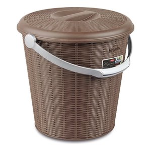 Stefanplast ELEGANCE 10Lt Pedal <b>Bin</b> Tortora 29601 <b>Plastic</b> <b>Storage</b> <b>Bin</b> & Box - Product Image 1