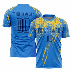 Maillots de football personnalisés respirants France, impression par transfert thermique, 100% polyester, vêtements de football pour hommes adultes - Product Image 4