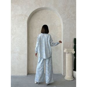 Pantalones Bordados para Mujer, Elegantes Pantalones con Detalle de Bordado Intrincado - Product Image 4