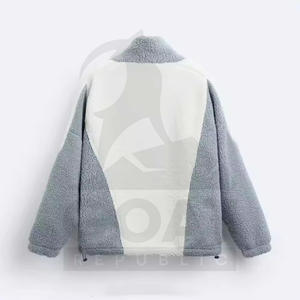 Chaqueta de Invierno Unisex Ajustable de Forro Polar Sherpa con Cuello Alto, Transpirable, Servicio OEM, Exterior de Algodón, Logotipo Frontal - Product Image 2