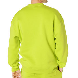 Venta al por mayor de alta calidad de personalización del logotipo de peso pesado Unisex francés Terry de gran tamaño transpirable cuello redondo liso sudadera para hombres - Product Image 3
