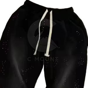Custom Rhinestone Hombres Jeans Hip Hop Estilo Brillo Rhinestone Pantalones Hombres Moda Rhinestone Pantalones - Product Image 3