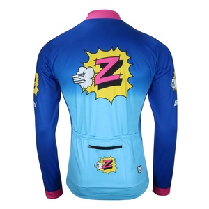 Men's <b>Cycling</b> Custom Design Printed <b>Stand</b> Collar Polyester/Cotton <b>Cycling</b> Bike Jersey Short Sleeve 3 Rear Pockets Gradient - Product Image 6