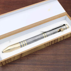 Stylo en acier Damas fait main avec un motif naturel pour une écriture de luxe et un cadeau d'affaires - Product Image 4