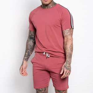 Conjunto de Camiseta y Pantalones Cortos al por Mayor para Hombre, Conjunto Casual de Dos Piezas para Hombre, Ropa de Verano 2025, Conjunto de Pantalones Cortos de Algodón para Hombre, OEM - Product Image 2