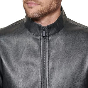 Blouson en cuir pour homme Clean Finish, fabriqué en cuir résistant à l'usure, offrant un aspect soigné et une utilisation fiable - Product Image 5