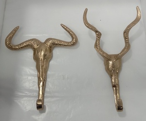 Cổ Điển Áo Duy Nhất Móc Trang Trại Đúc Sắt Gấu Hươu Đầu Treo Tường Dễ Thương Hình Dạng Động Vật Kim Loại Giá Móc Trẻ em' Quần Áo Gấp - Product Image 3