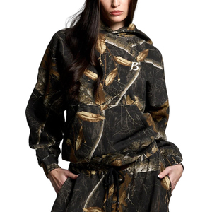 เสื้อฮู้ดดี้คุณภาพสูง สตรีทแวร์แฟชั่น พิมพ์ลาย ทรงโอเวอร์ไซส์ ทรงบ็อกซี่ เสื้อสเวตเชิ้ตผ้าหนา เสื้อฮู้ดดี้ผู้ชาย ขายส่ง - Product Image 3