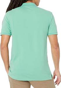 Factory OEM Direct Comfortable <b>Men's</b> <b>Shirt</b> 100% Cotton Breathable Customized Brilliant Contrast Trim Formal Golf Wear Knitted - Product Image 2