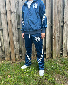 Ensemble survêtement coupe-vent personnalisé deux pièces, veste zippée, survêtement en nylon, survêtement zippé, survêtement coupe-vent - Product Image 4