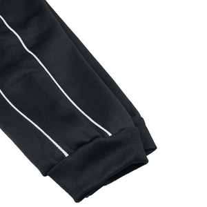Black Track Suit Set <b>Zip</b> <b>Up</b> <b>Jacket</b> Elastic Waist Pants Side Pocket Sports Outfit for Running Yoga - Product Image 3