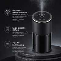 Diffuseur de parfum intelligent pour voiture, panneau de commande tactile, démarrage/arrêt automatique intelligent, 3 modes de parfum, induction intelligente pour voiture et maison