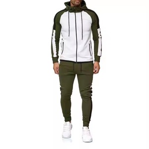 Conjunto de pantalones de chándal personalizados de 2 piezas para hombre, Sudadera con capucha bordada, pantalones de chándal acampanados, pantalones para correr, chándales desgastados para invierno - Product Image 4