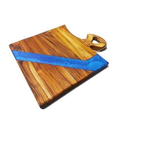 Tabla de madera de Acacia con epoxi para cortar carne, fruta, queso, producto de cocina, tabla para cortar verduras y queso - Product Image 2